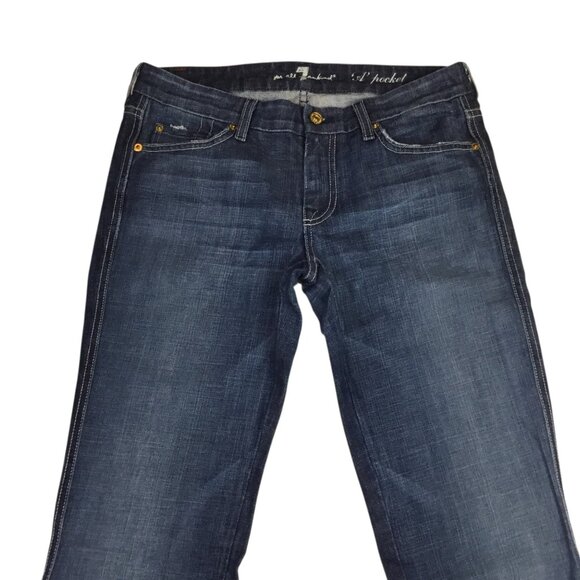 7 For All Mankind ‘A’ Pocket Womens 29x33 Flare Jeans - Picture 6 of 16